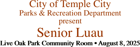 City of Temple City Parks &