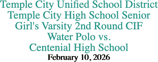 Temple City Unified School District Temple